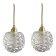Set of two vintage pine cone lamps