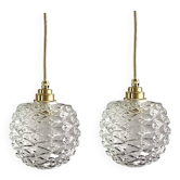 Lot de deux baladeuses vintage pomme de pin