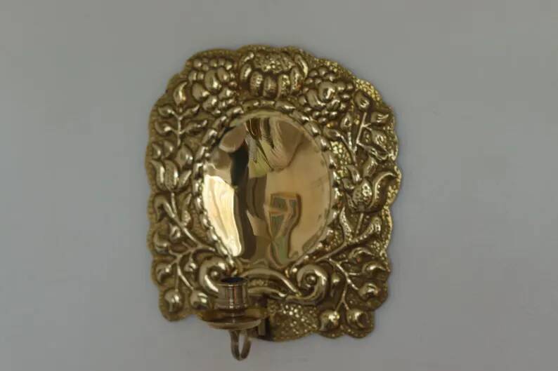 Pair of Mid-Century Swedish Brass Sconces
