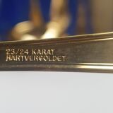 Cutlery set 70 gold plated pieces