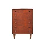 Vintage Scandinavian teak chest of drawers, in the style of Kai Kristiansen