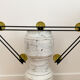 Mid-century metal wall-mounted coat rack