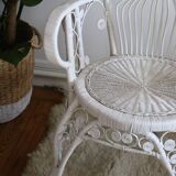 Peacok rattan armchair