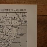 Lithographie sur l'Argentine