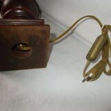 Pair of feet of walnut lamps