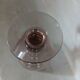 Large stemmed glass with bubble glass