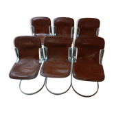 Series of 6 chairs Cidue, Italy circa 1970