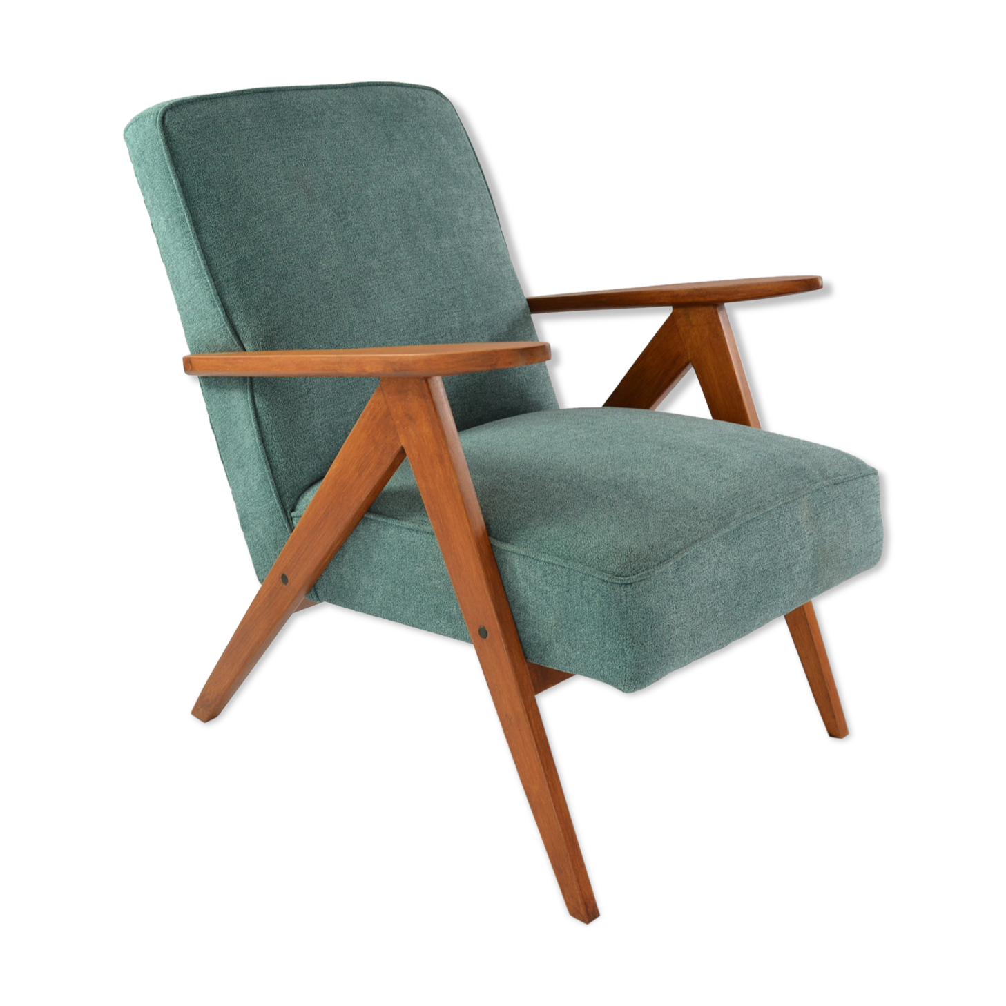 Fauteuil kompas vert océan