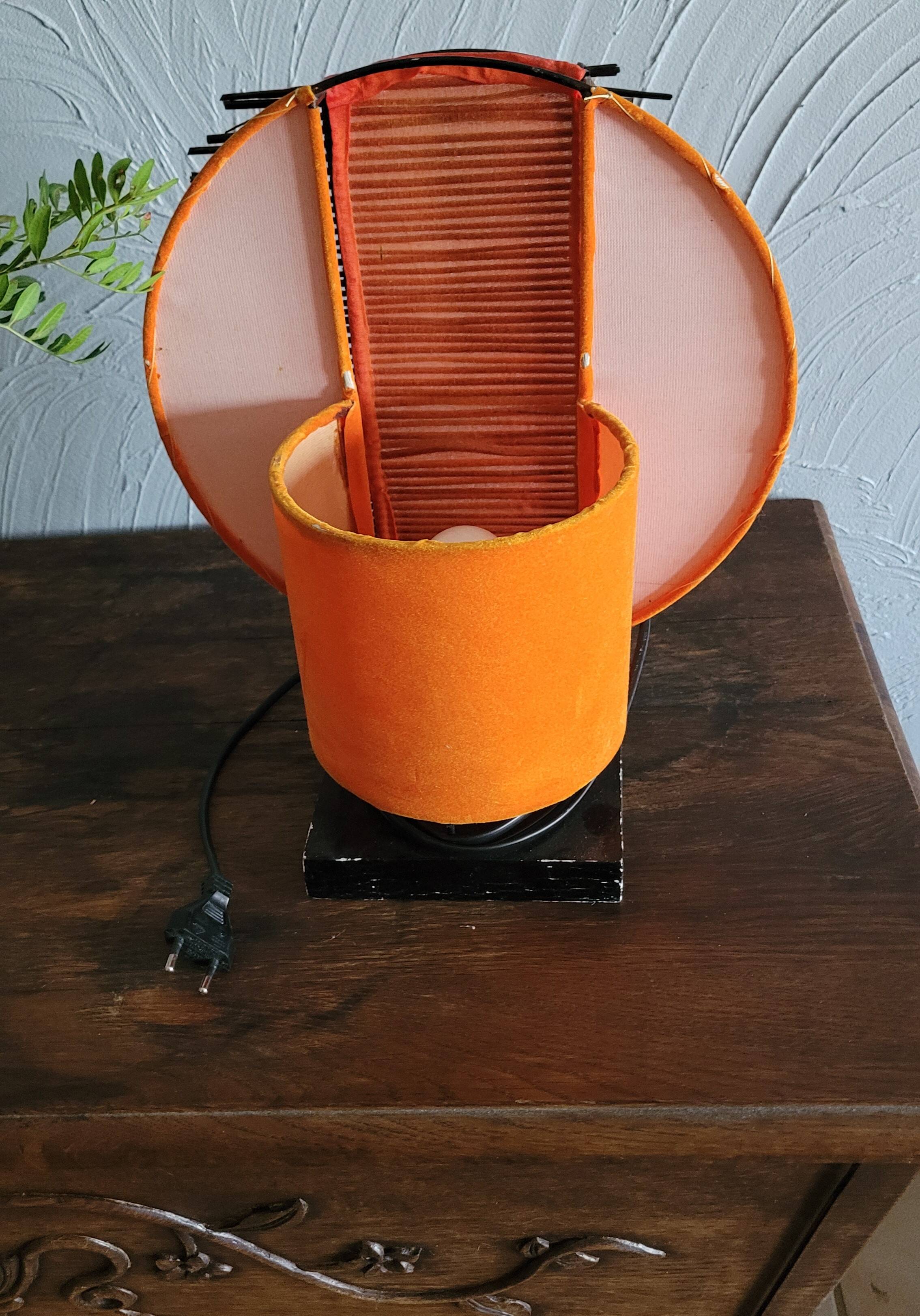 Vintage orange table lamp