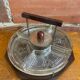 Serving Tray Wood & Chrome + Molded Glass Bowls Kitchen Wine