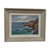 Oil painting of La pointe du Raz by Paul ESNOUL
