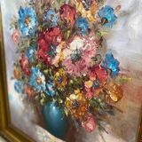 Tableau huile sur toile bouquet