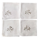 5 vintage napkins