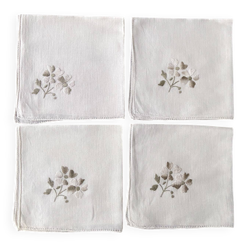 5 serviettes vintage
