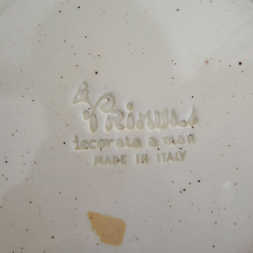 Old ceramic rooster plate – Primula Italy