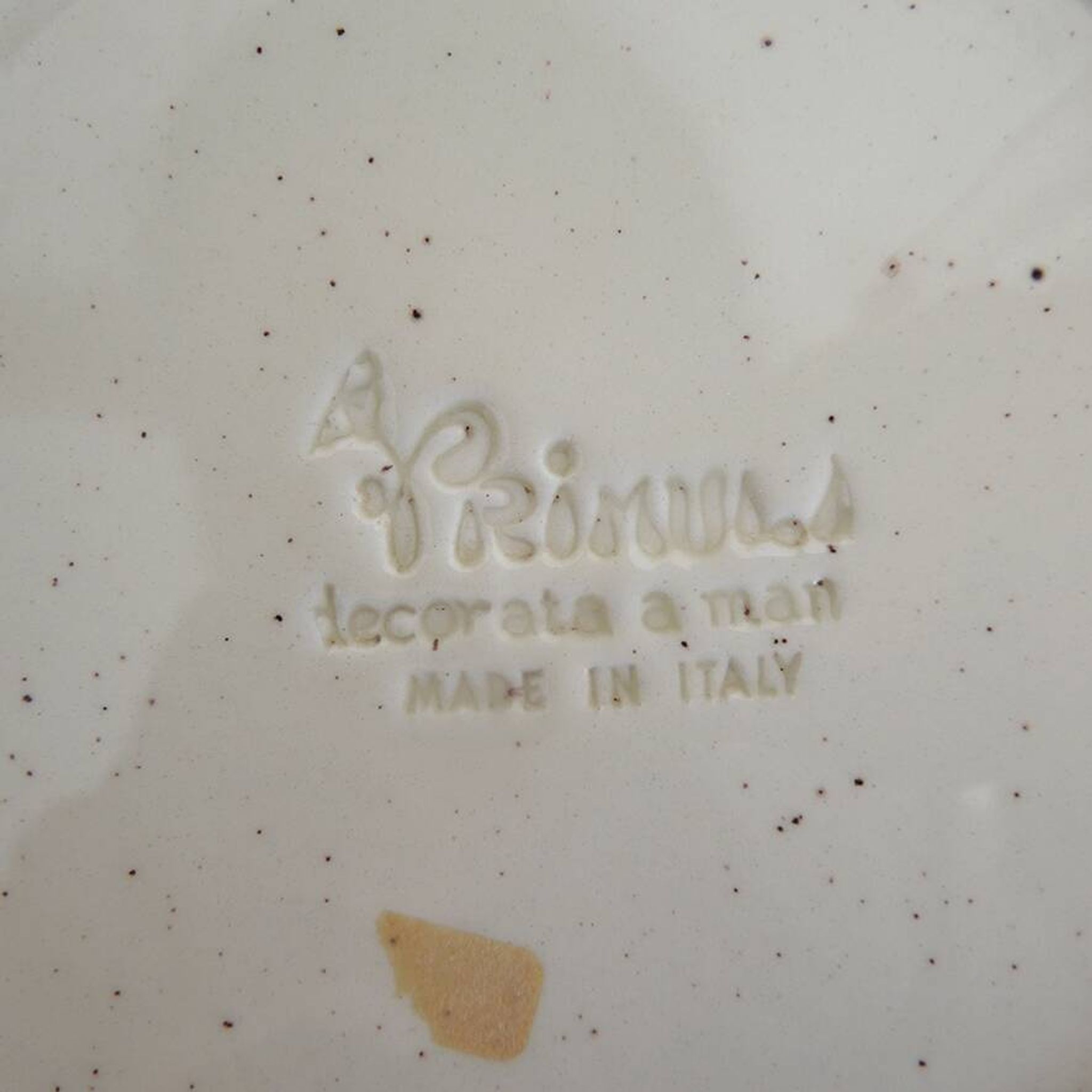 Old ceramic rooster plate – Primula Italy