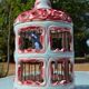 Antique Italian ceramic birdcage