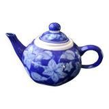 Asian ceramic teapot cobalt blue