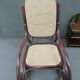 Rocking-chair in curved wood