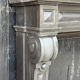 Large Napoleon III fireplace in black Belgian marble, circa 1880