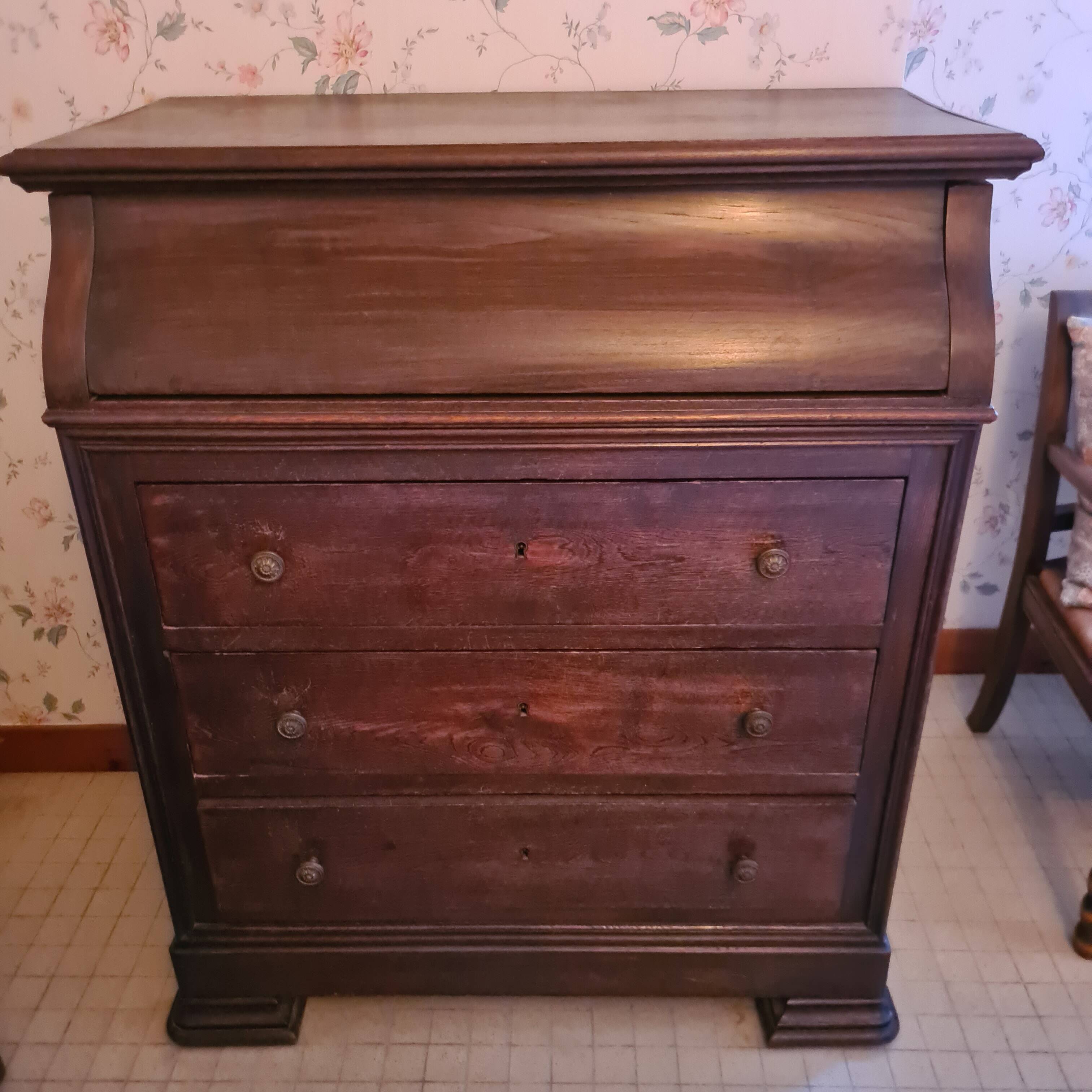 Oak toilet chest of drawers