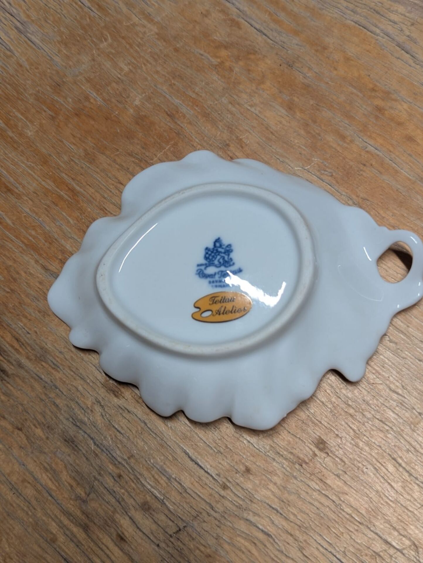 Empty pocket dish porcelain Royal Tettau