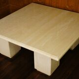 Low table in travertine, Italy, circa 1970