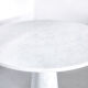 Eros round dining table in white Carrara marble, Italy, 70s in