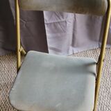 Pair of folding theatre chairs