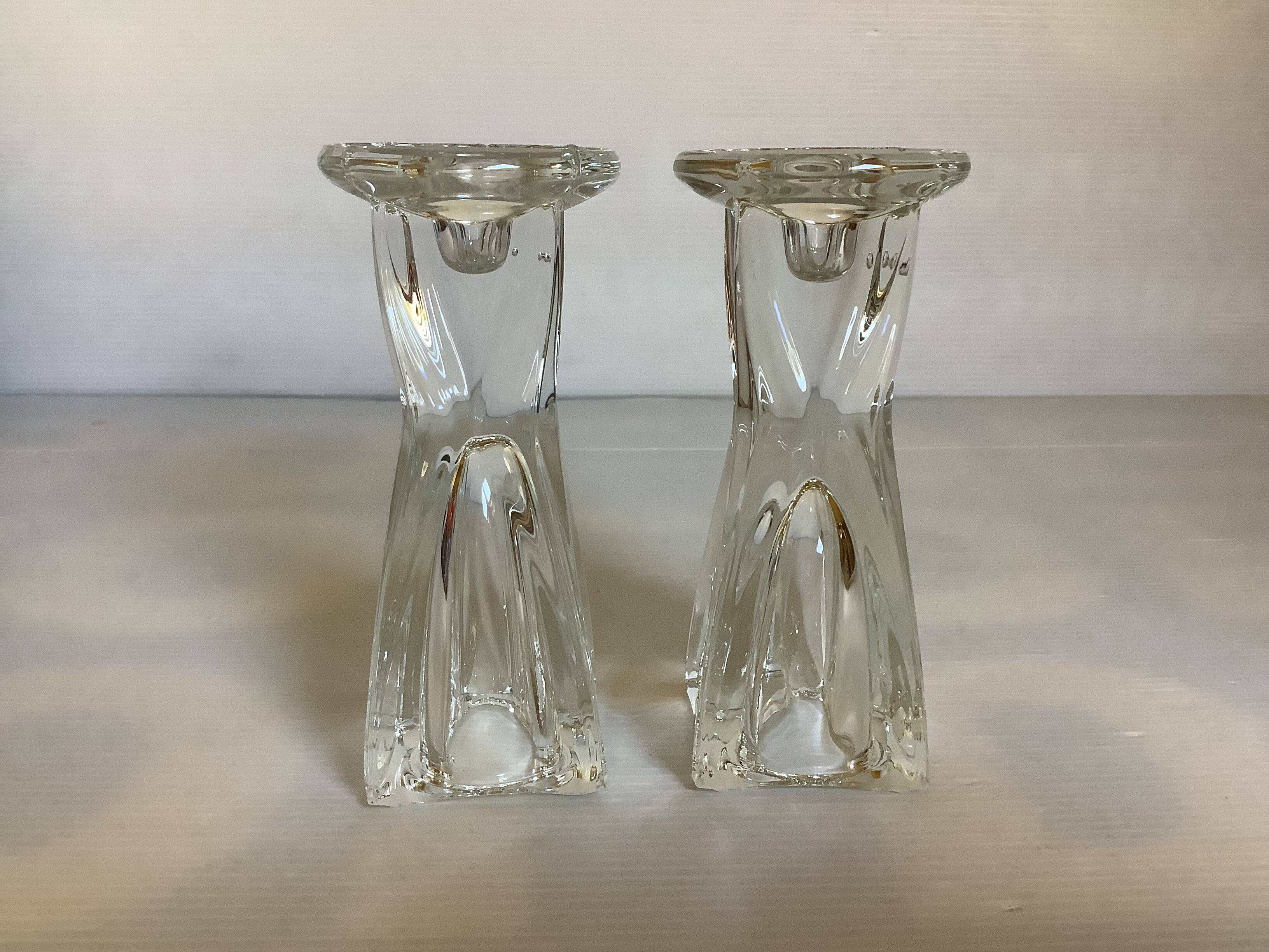 Pair of 50s vase candlesticks
