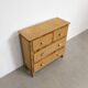 Vintage rattan commode in Riviera style, 1970s.