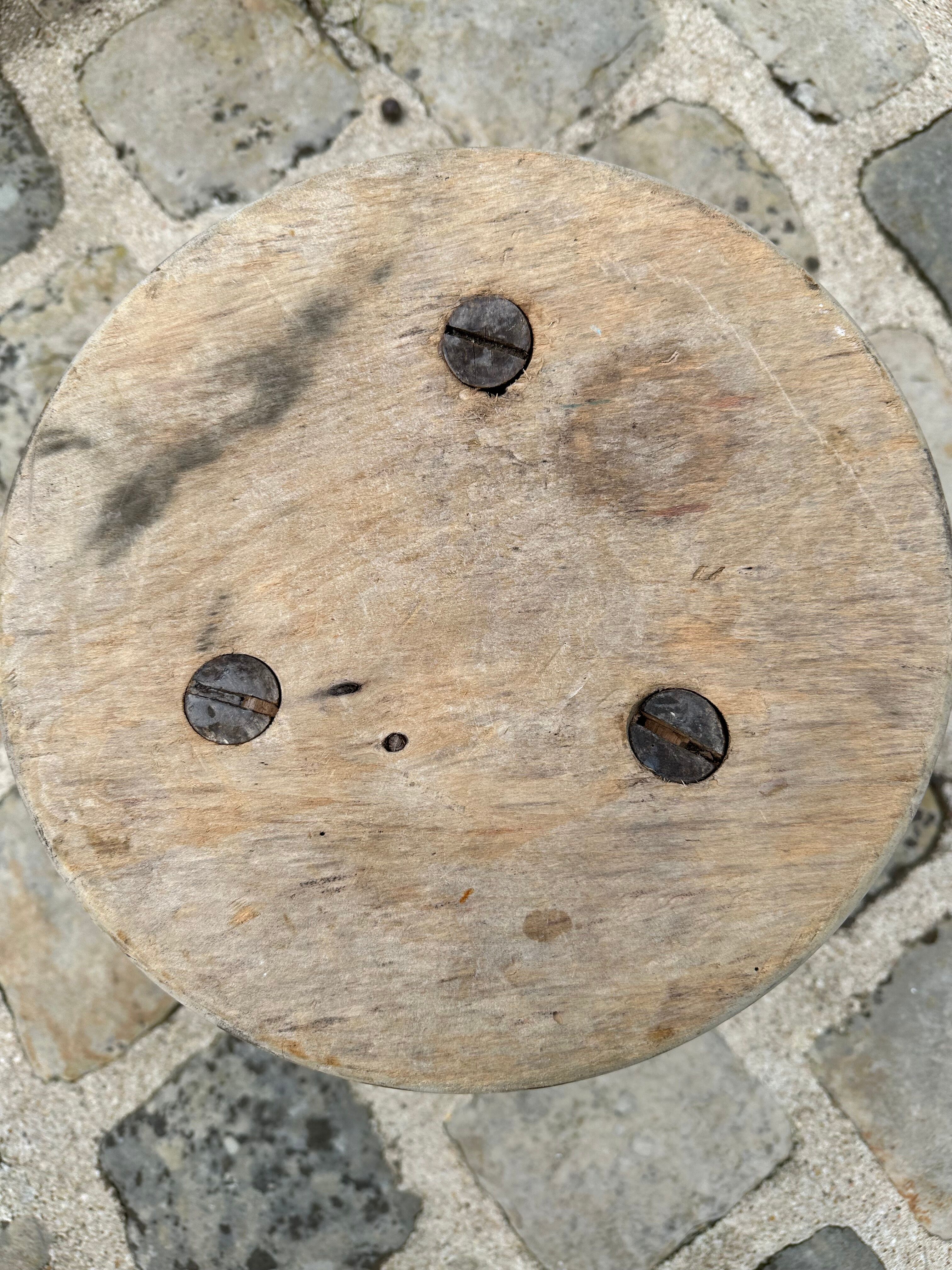 Tripod stool brutalist
