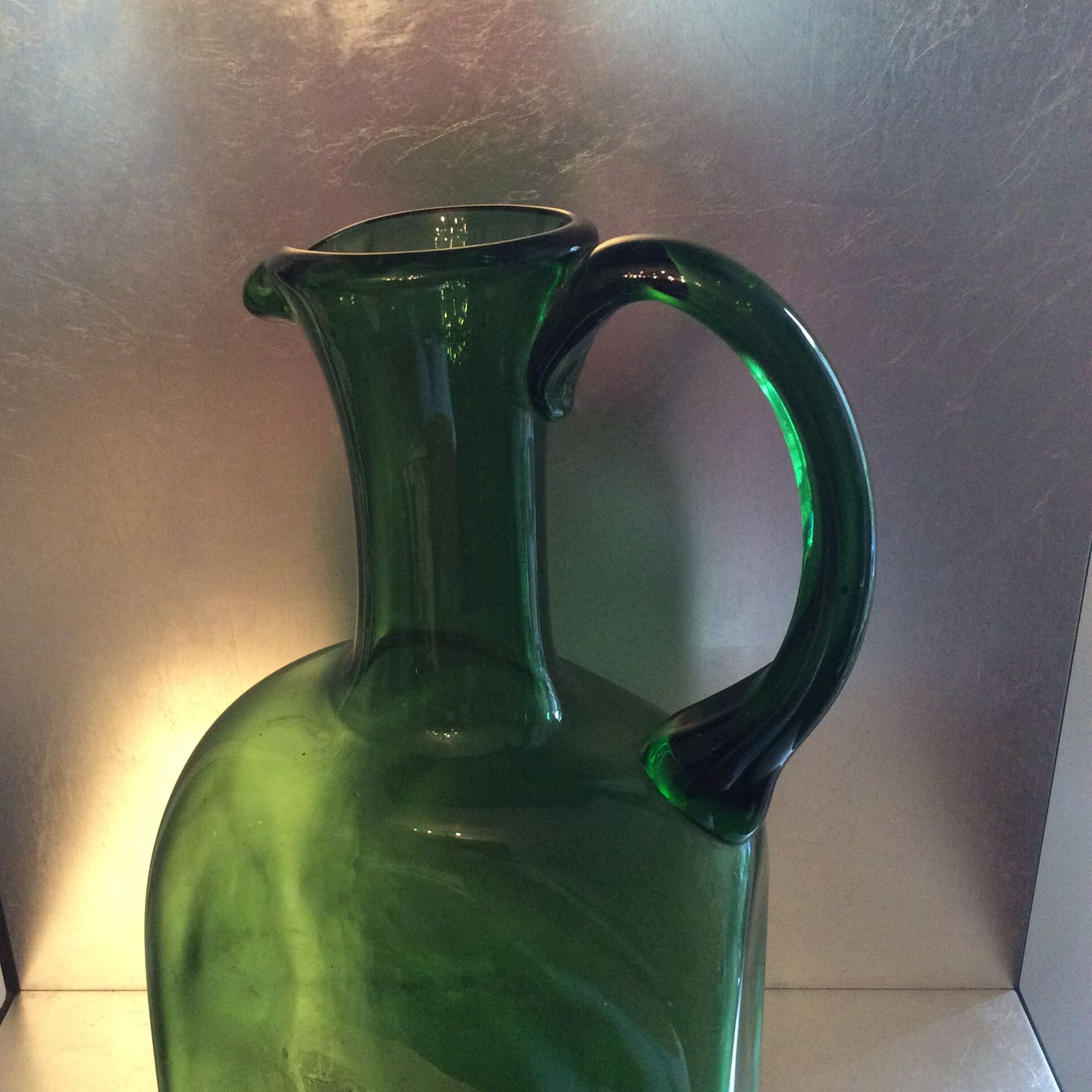 Vintage carafe in blown glass