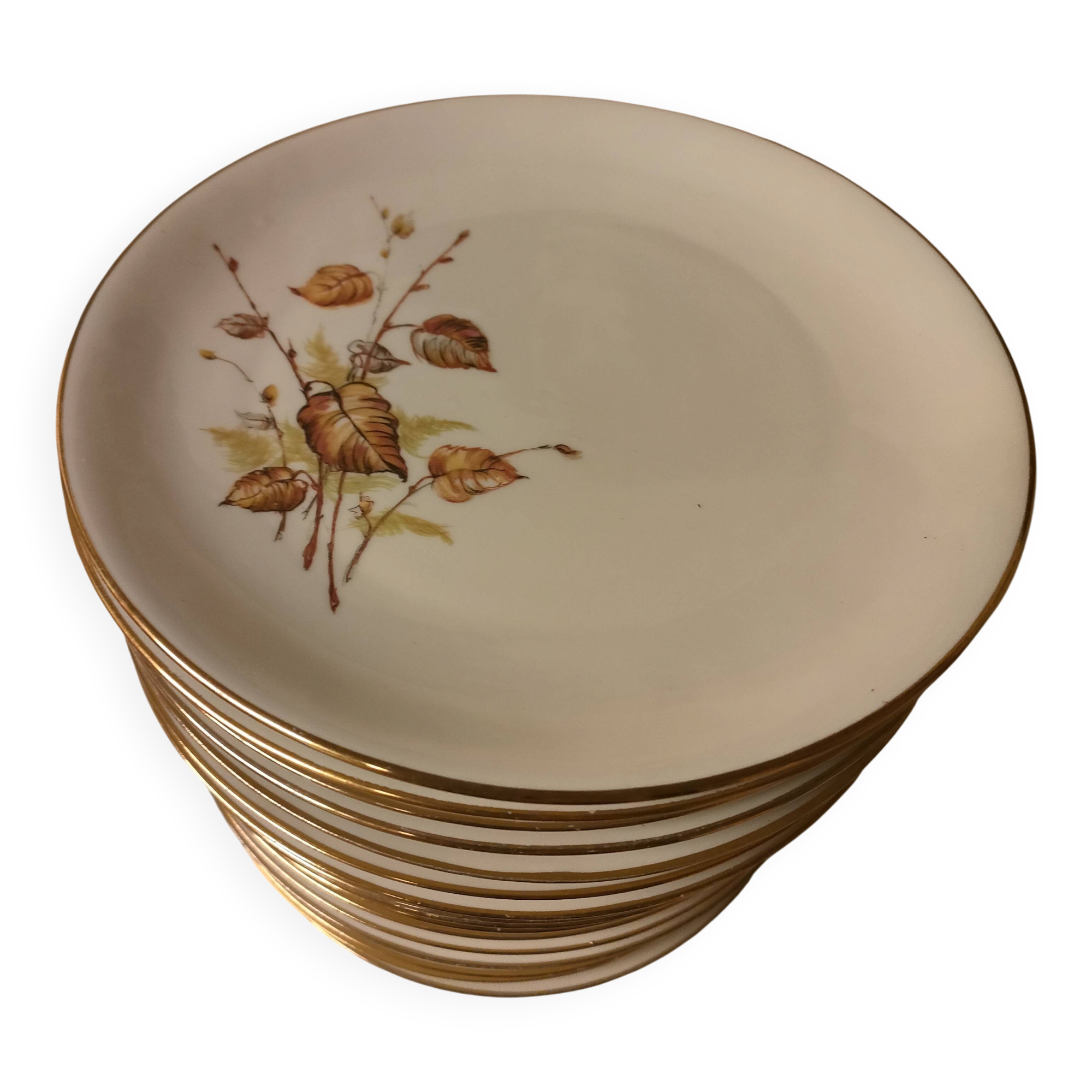 Flat plates - porcelain from Vierzon
