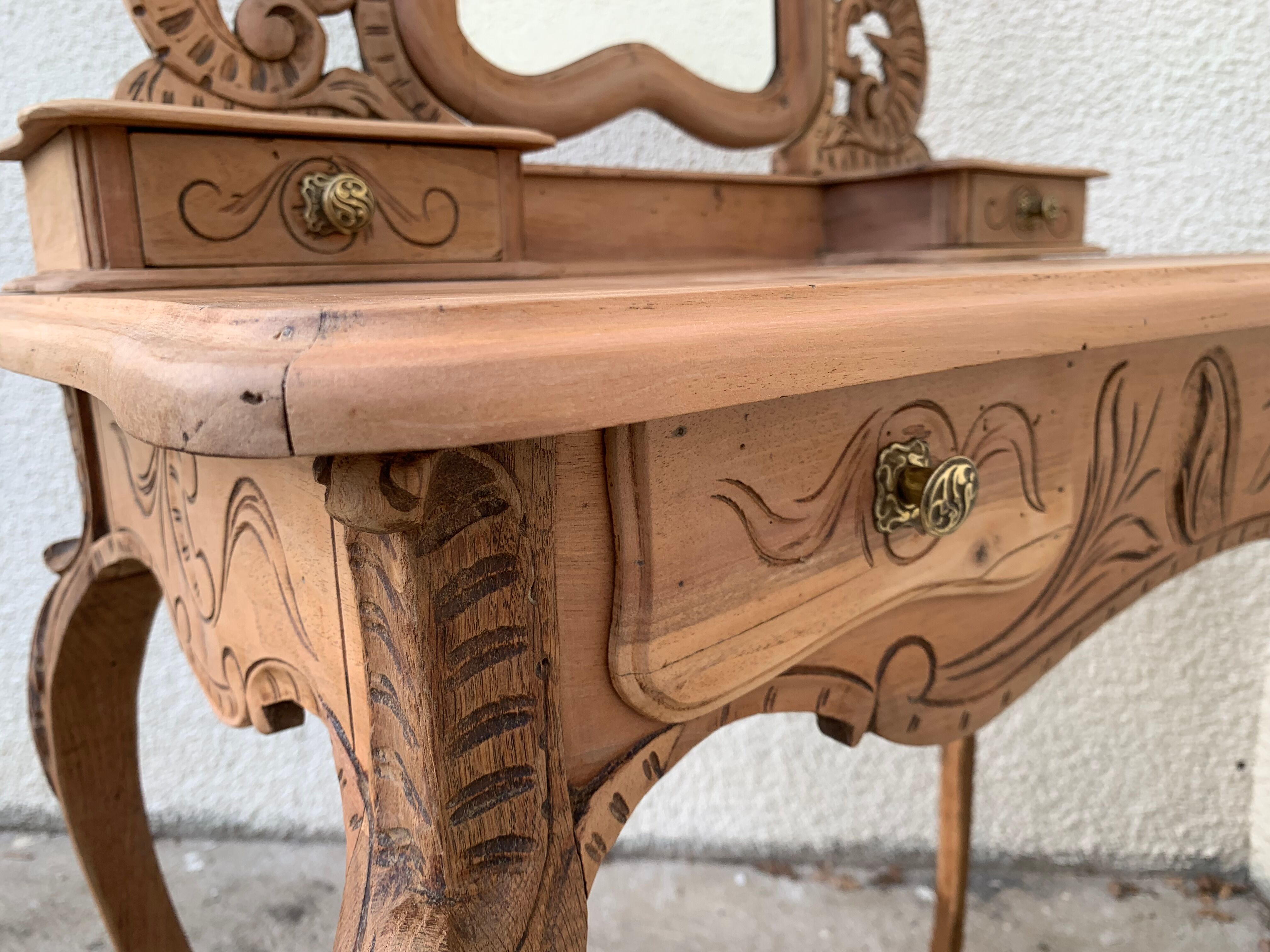 Dressing table raw wood 1900
