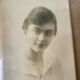 Art deco silver colored  metal frame  20.5  cm x 15.5 cm convex glass
