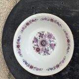 Paris porcelain salad bowl vintage floral motif 1970