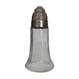 Glass and silver metal sprinkler