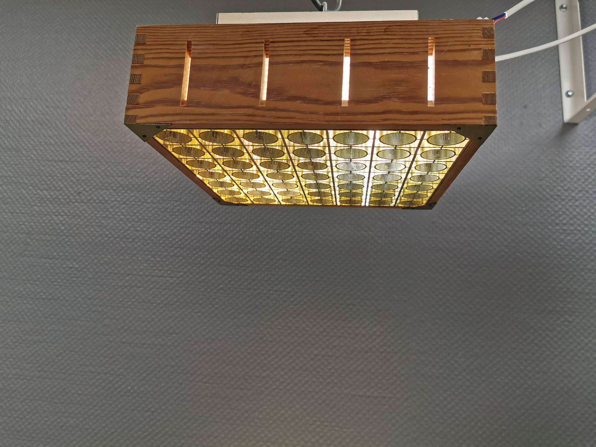 A pair of ceiling lights from Swedish Alda 1980s.