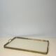 Rectangular Service Tray with Openwork Gallery in Brass. French Work