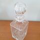 Chiseled glass whisky carafe