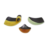 Set of 3 ceramic cups "GRIGNAN", 50s/60s
