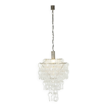 Lustre Giogali par Angelo Mangiarotti pour Vistosi, Italie 1970s.