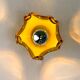 Carlo Nason sconce for Mazzega Murano, orange Murano blown glass Italy, 1970s