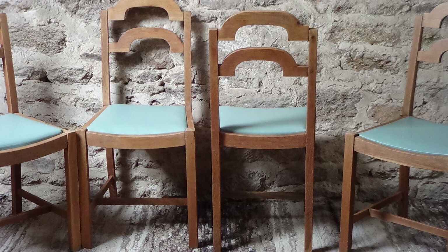 4 art deco dining chairs