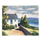 Painting of the Plomarch house in Douarnenez