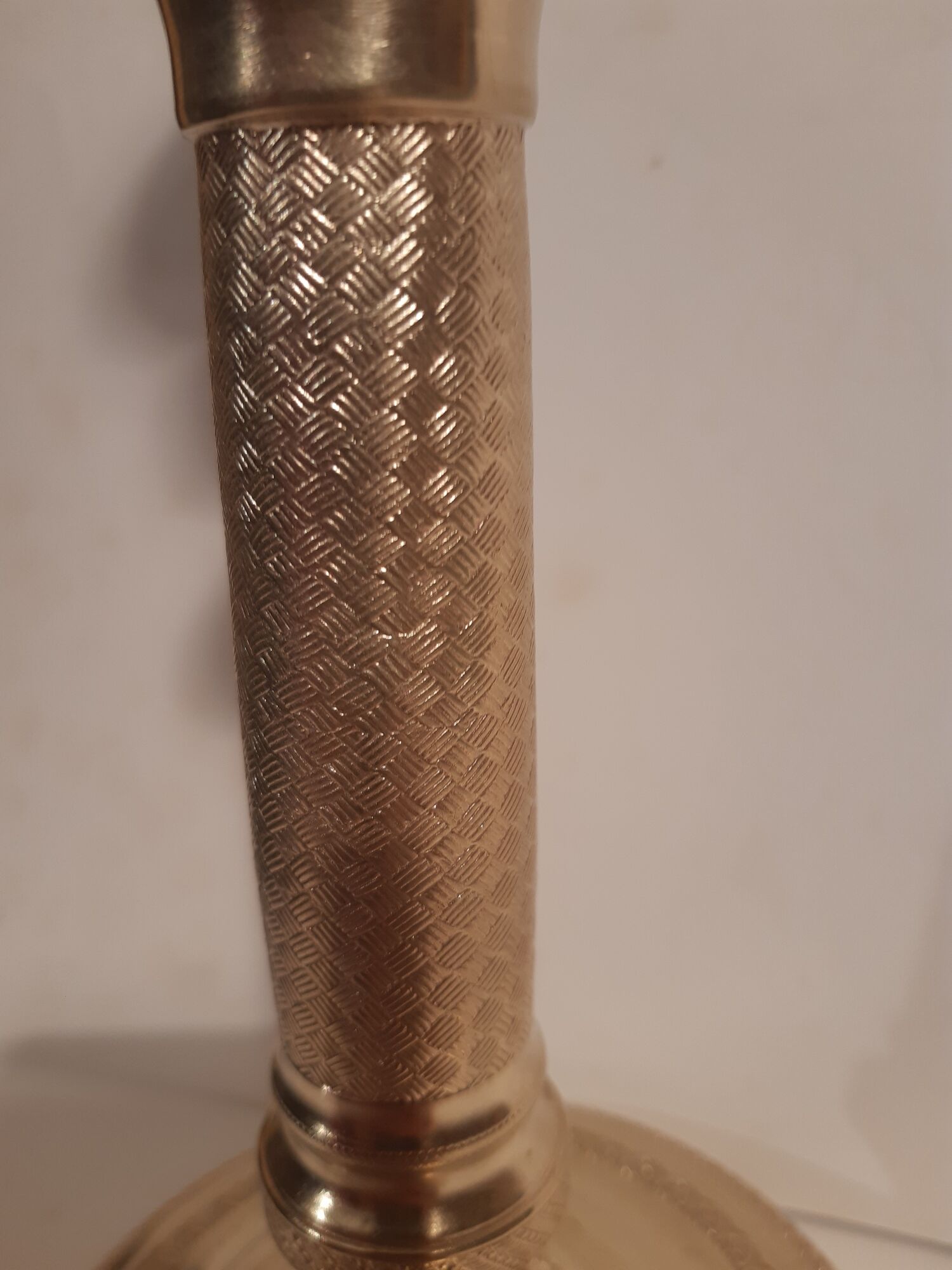 Pair of bronze torches or richly chiseled golden airain 19th century