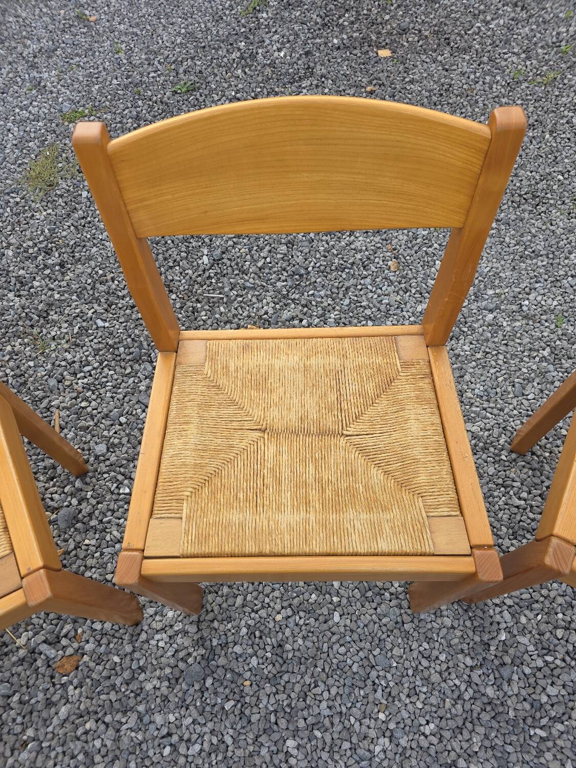 6 chaises vintage en orme maison Regain années 60