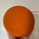 1970s vintage orange ceramic table lamp