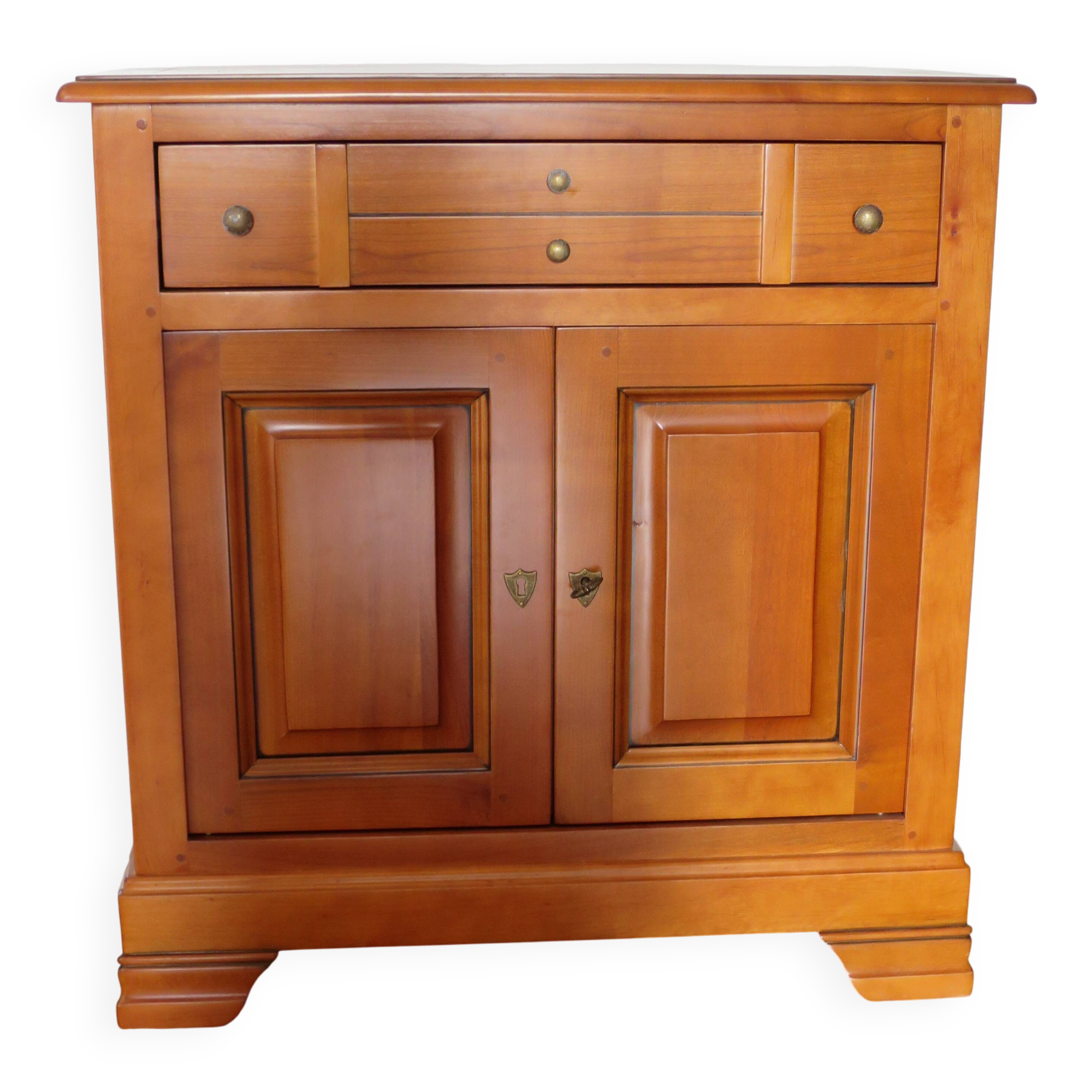 Meuble d’entrée-buffet d’appui-Louis Philippe- 1 tiroir-2 portes Merisier
